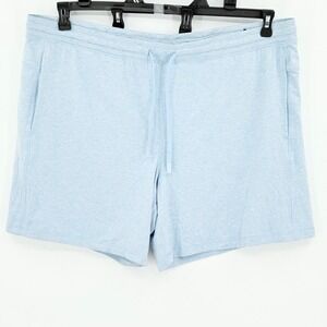 Athletic Works Men's Aqua Jasper Heather Buttercore Shorts Sz 3XL 8" Inseam NWOT